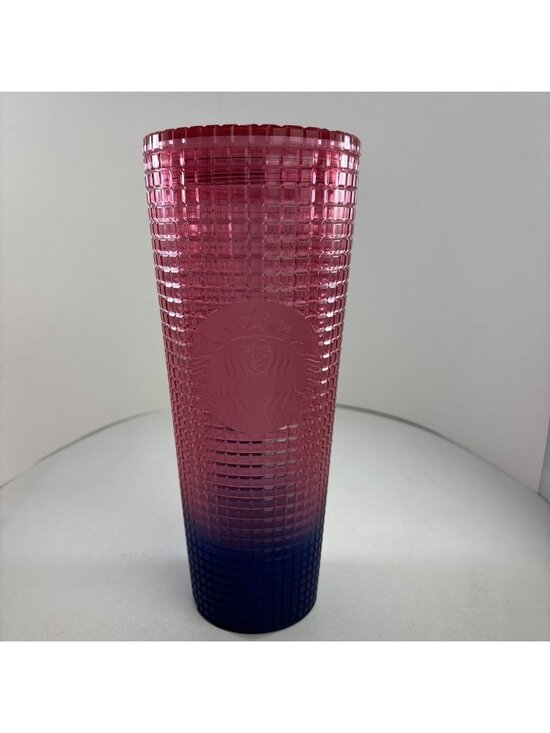Starbucks Other - Starbucks 2022 Watermelon Pink /Purple Gradient 24oz Venti Tumbler no straw Flaw